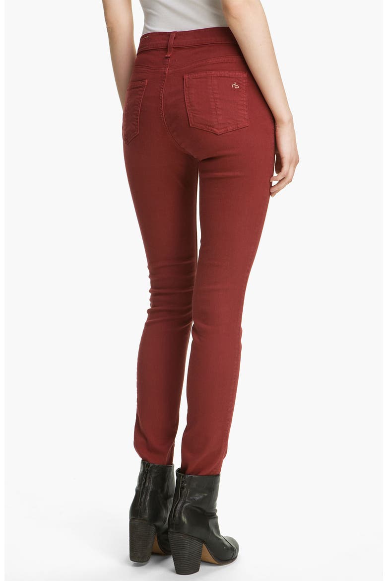 Skinny Stretch Jeans, Alternate, color, CLAY