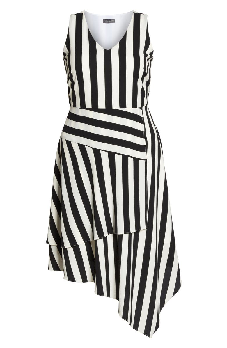 Vince Camuto Spectator Asymmetrical Hem Dress, Alternate, color, 