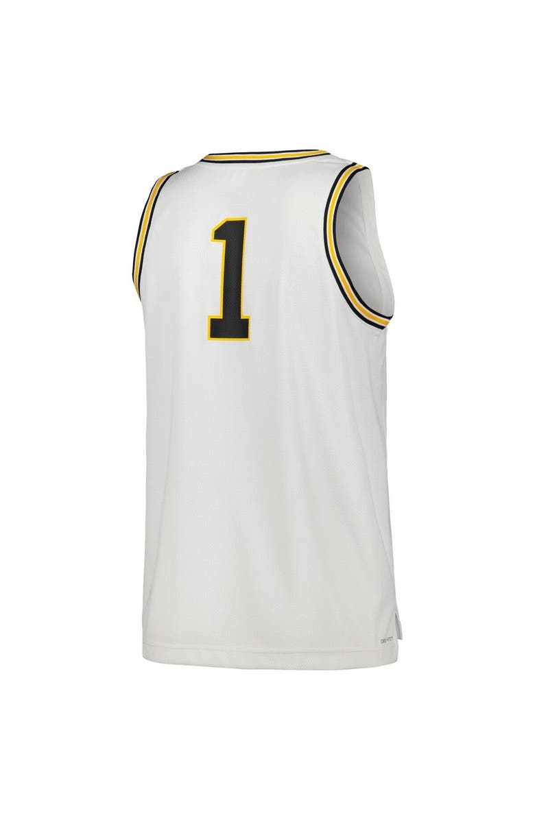 Nike Men's Nike #1 White Villanova Wildcats Replica Basketball Jersey, Alternate, color, White