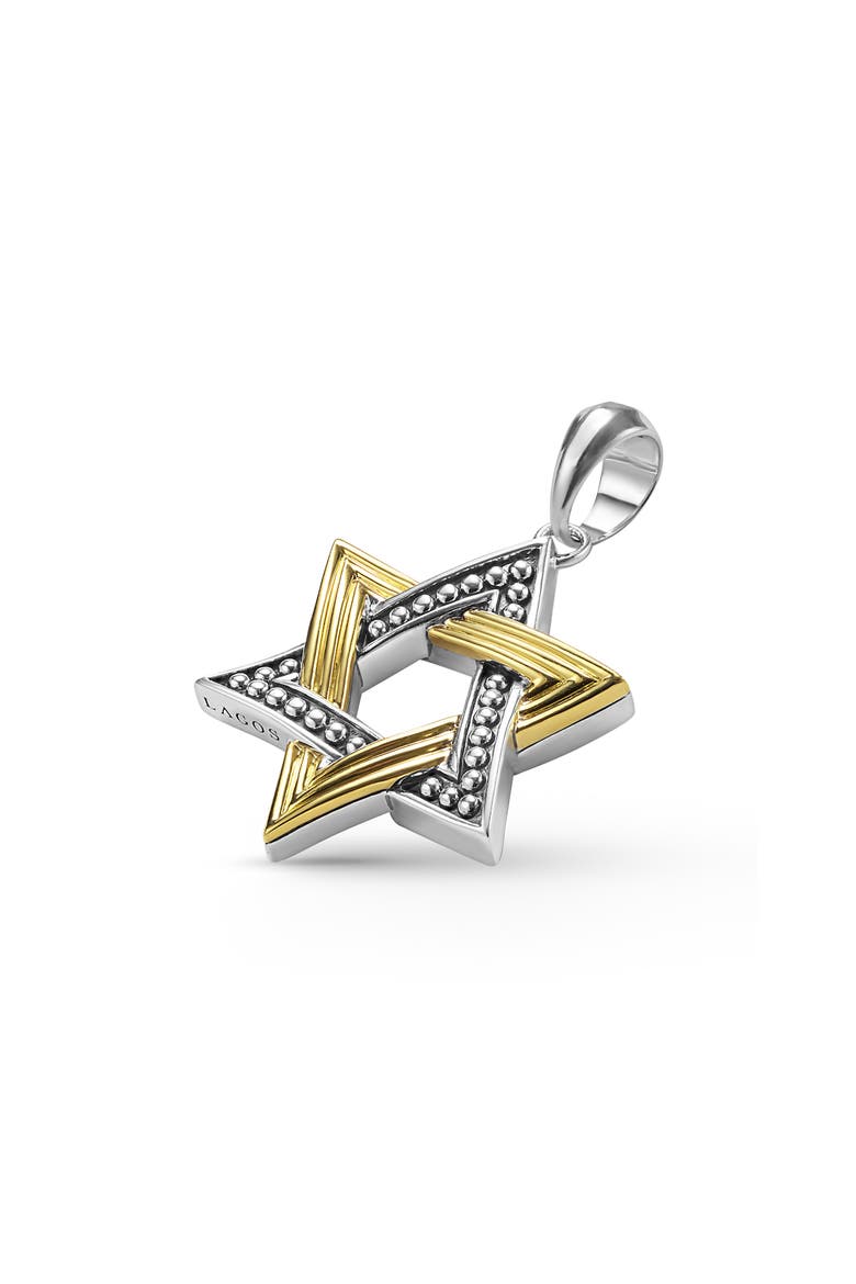 Star of David Pendant, Alternate, color, TWO-TONE