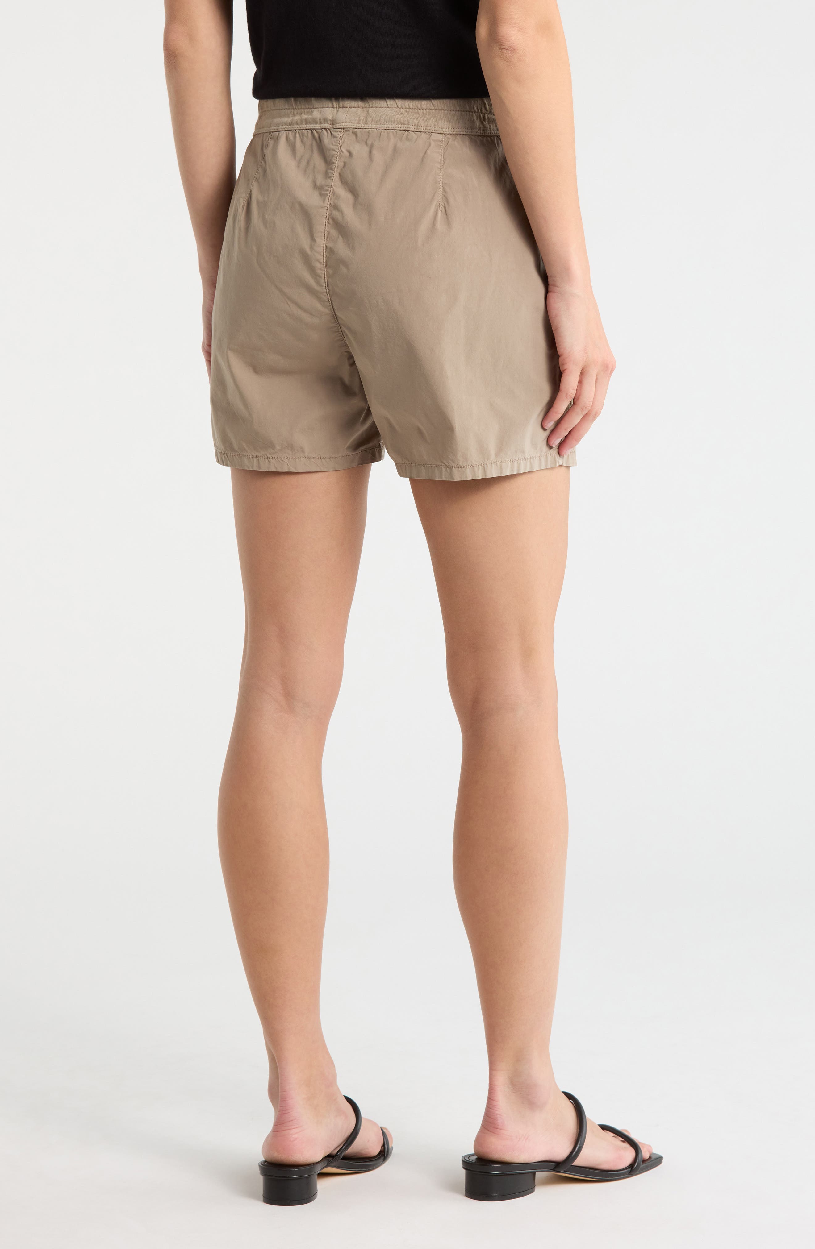 Stretch Cotton Poplin Drawstring Shorts - image 4