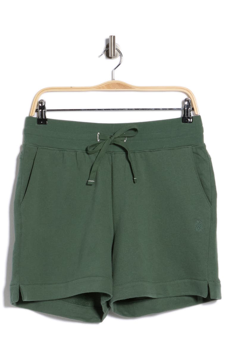 Tommy Bahama Marina Del Mar Tie Waist Cotton Shorts, Alternate, color, Dark Jade