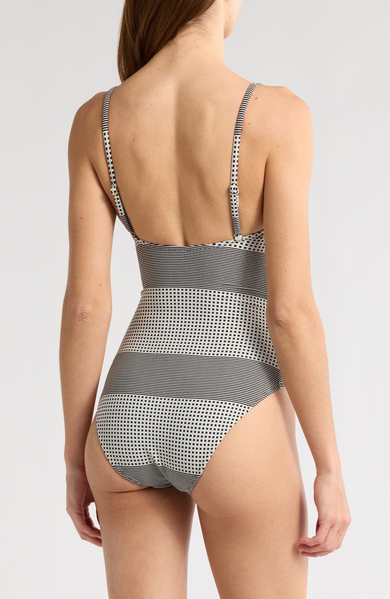 lemlem Elene One-Piece Swimsuit, Alternate, color, Semira Vanilla