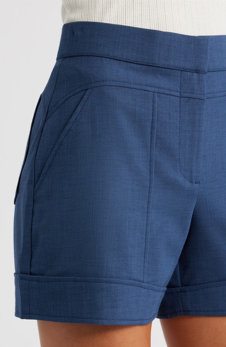 Wit & Wisdom Seamed High Waist A-Line Shorts, Alternate, color, 