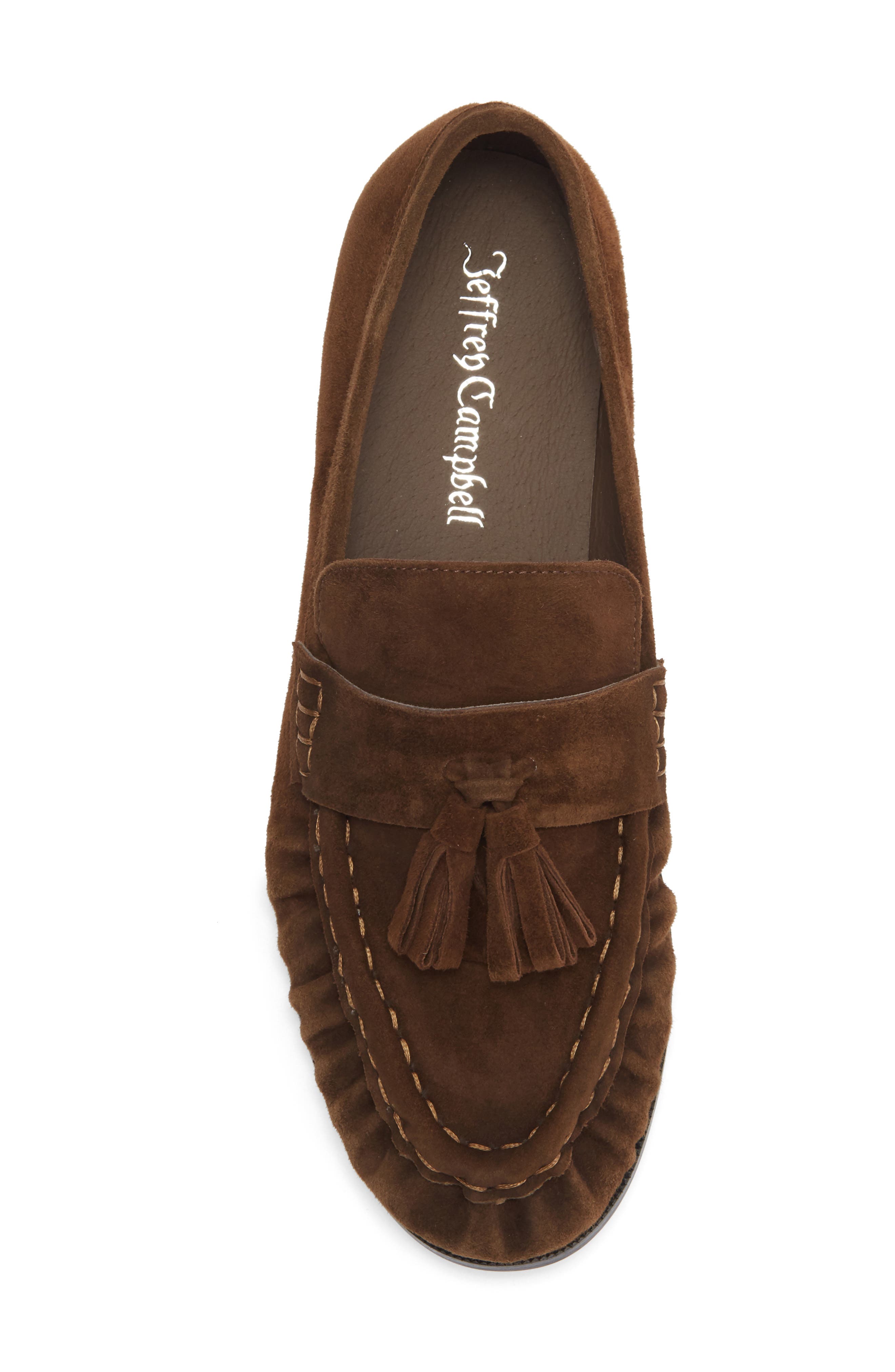Articulate Kiltie Loafer, Alternate, color, BROWN SUEDE