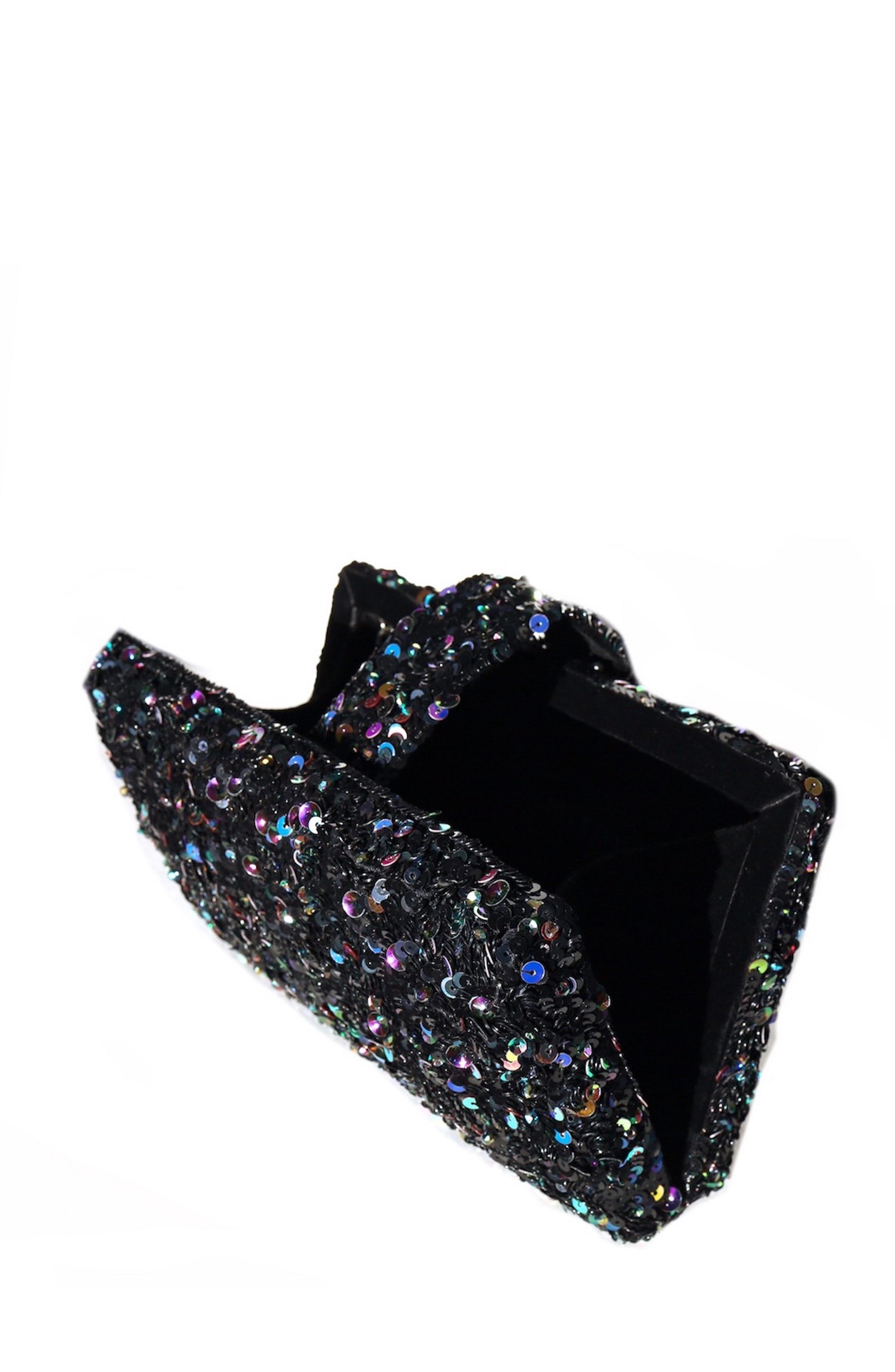 Simitri Garnet Kitsch Clutch, Alternate, color, Black