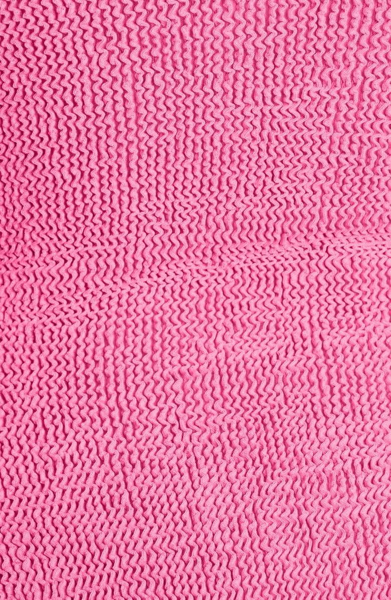 Hunza G Pamela Crinkle One-Piece Swimsuit, Alternate, color, Bubblegum
