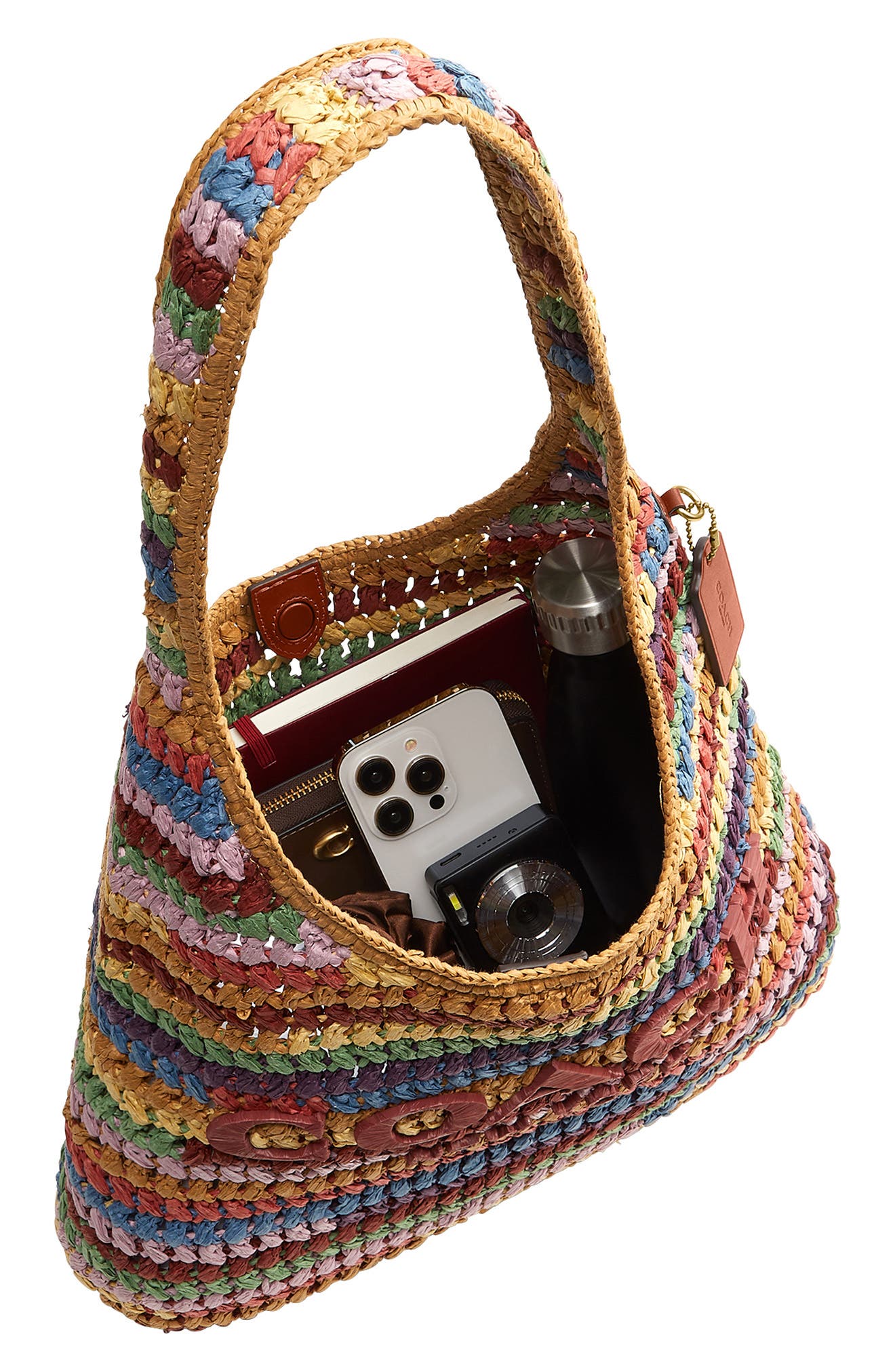 COACH Brooklyn 34 Shoulder Bag, Alternate, color, Multi Brown