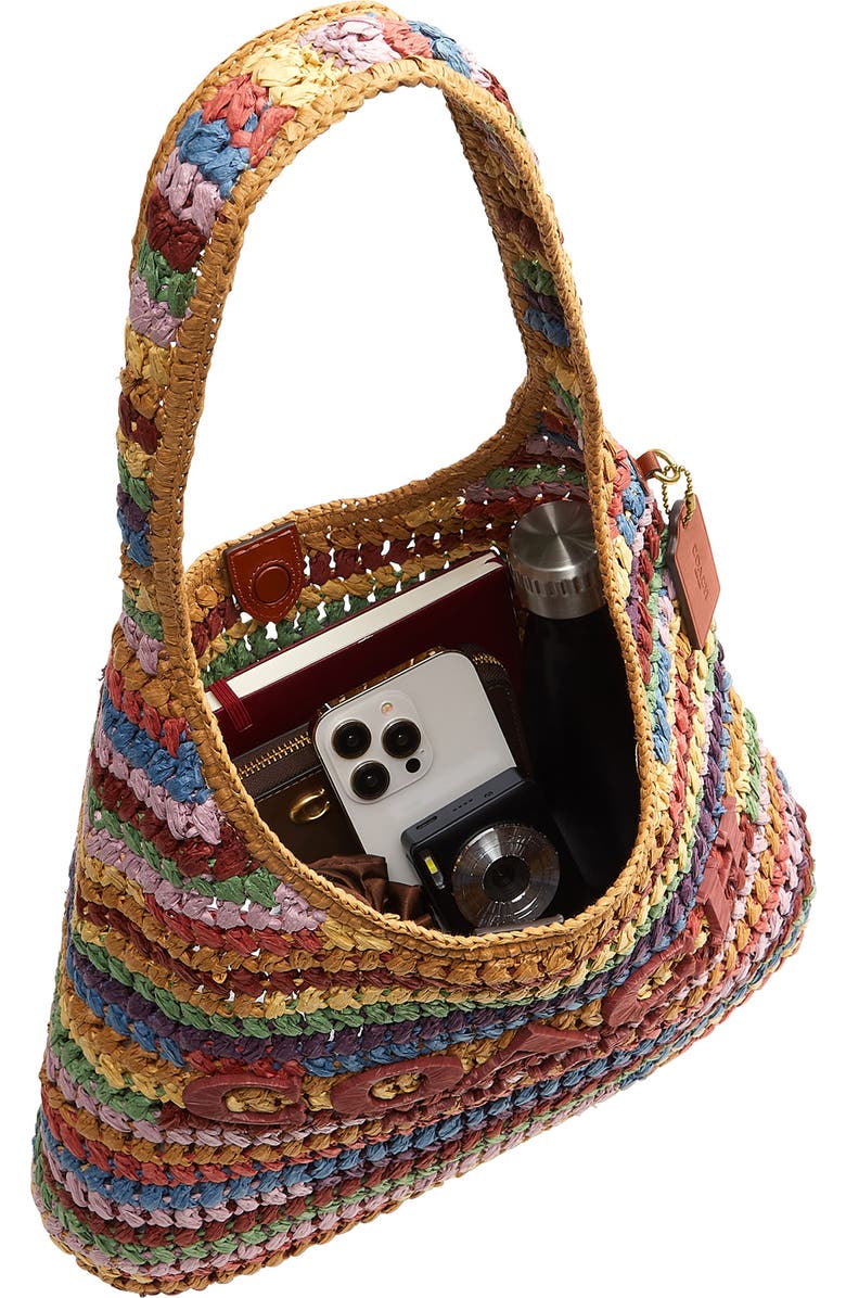 COACH Brooklyn 34 Shoulder Bag, Alternate, color, Multi Brown