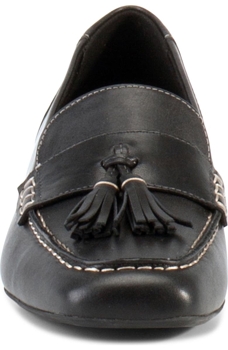 Vagabond Shoemakers Debbi Tassel Loafer, Alternate, color, Black/ White