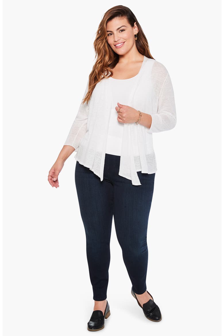 '4-Way' Three Quarter Sleeve Convertible Cardigan, Alternate, color, PAPER WHITE