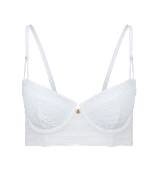 Adore Me Zooey Unlined Balconette Bra In White