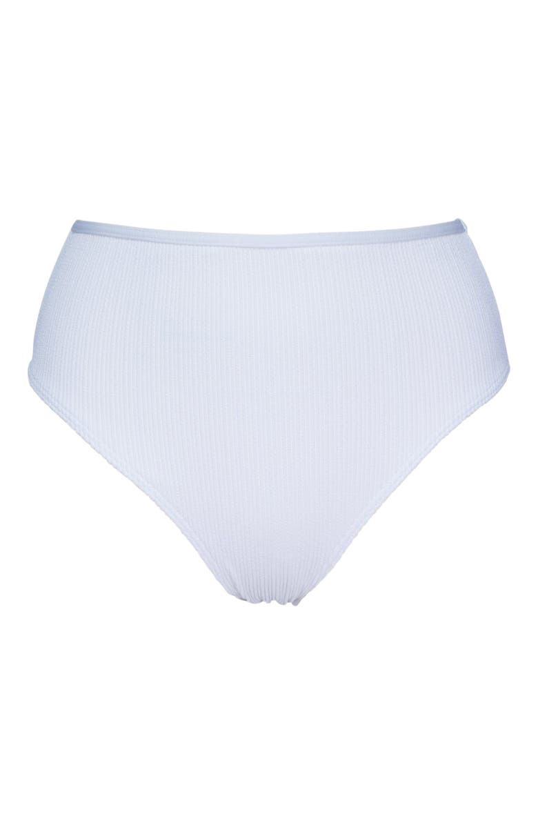 Pacifica by Sunsets Astrid High Waist Bikini Swim Bottoms, Alternate, color, Coconut Sorbet