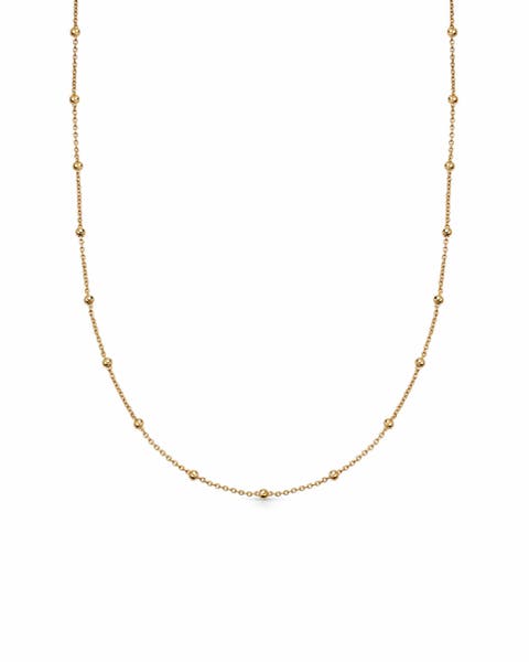 Gold Aurora Station Necklace