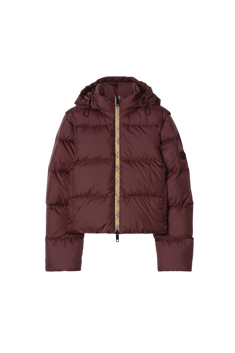 Detachable Sleeve Nylon Langdale Puffer Jacket, Alternate, color, Vineyard red