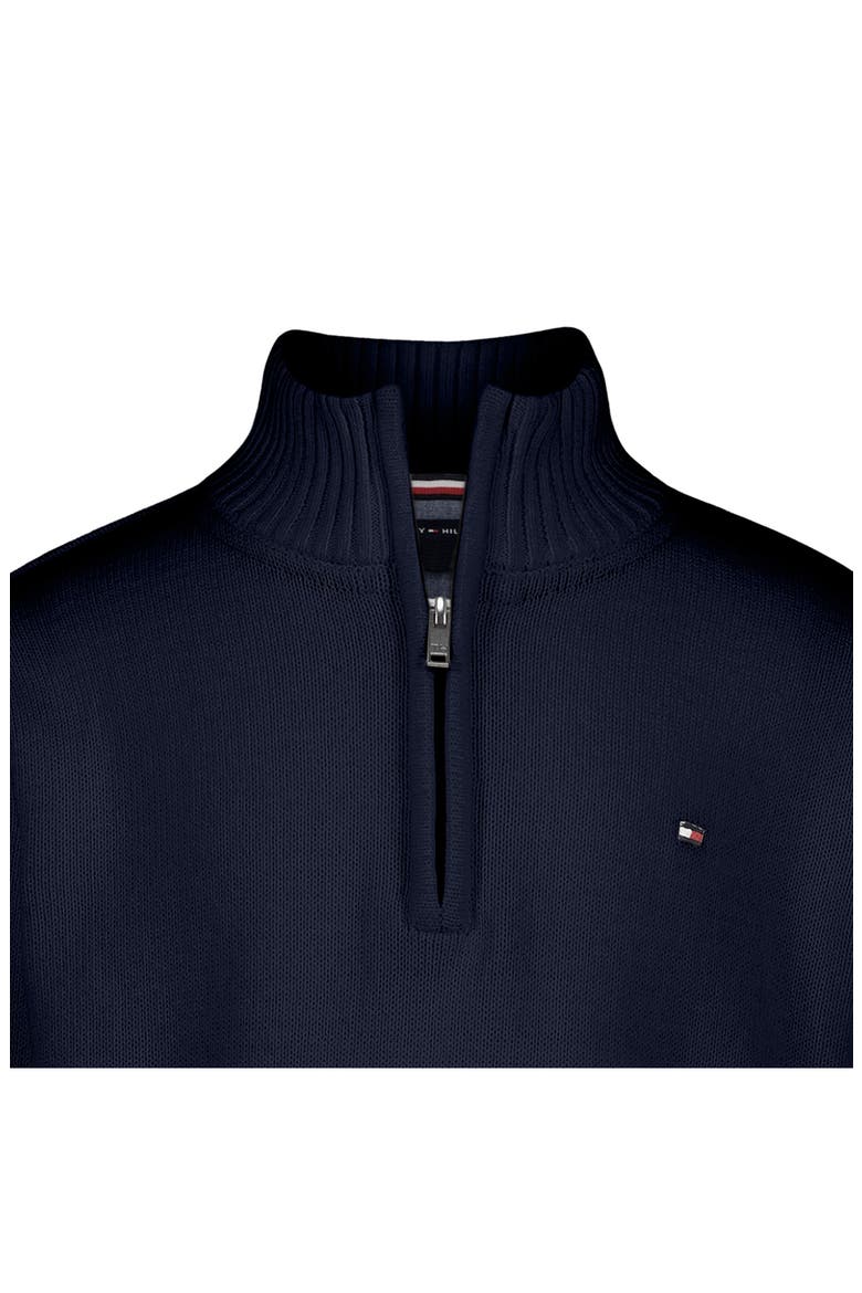 Kids' Quarter Zip Mock Neck Sweater, Alternate, color, NAVY BLAZER