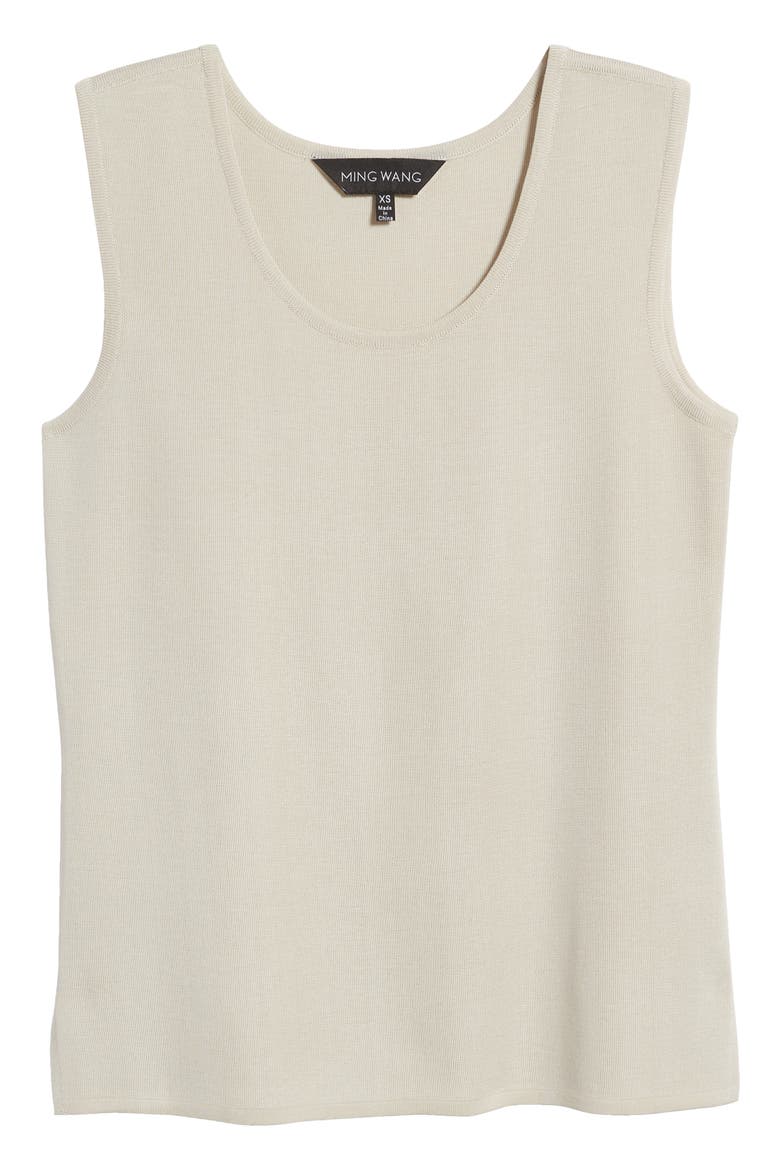 Scoop Neck Sweater Tank, Alternate, color, LIMESTONE