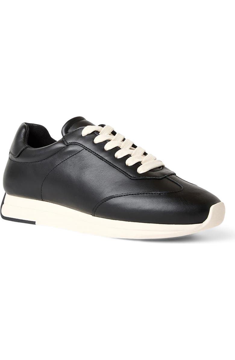 Aquatalia Rea Sneaker, Main, color, Black Leather