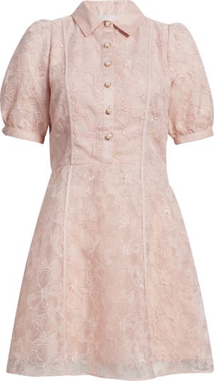LE’RURE Puffsleeve embroidery dress Chelsea28 Floral Embroidered Puff Sleeve Minidress | Nordstrom