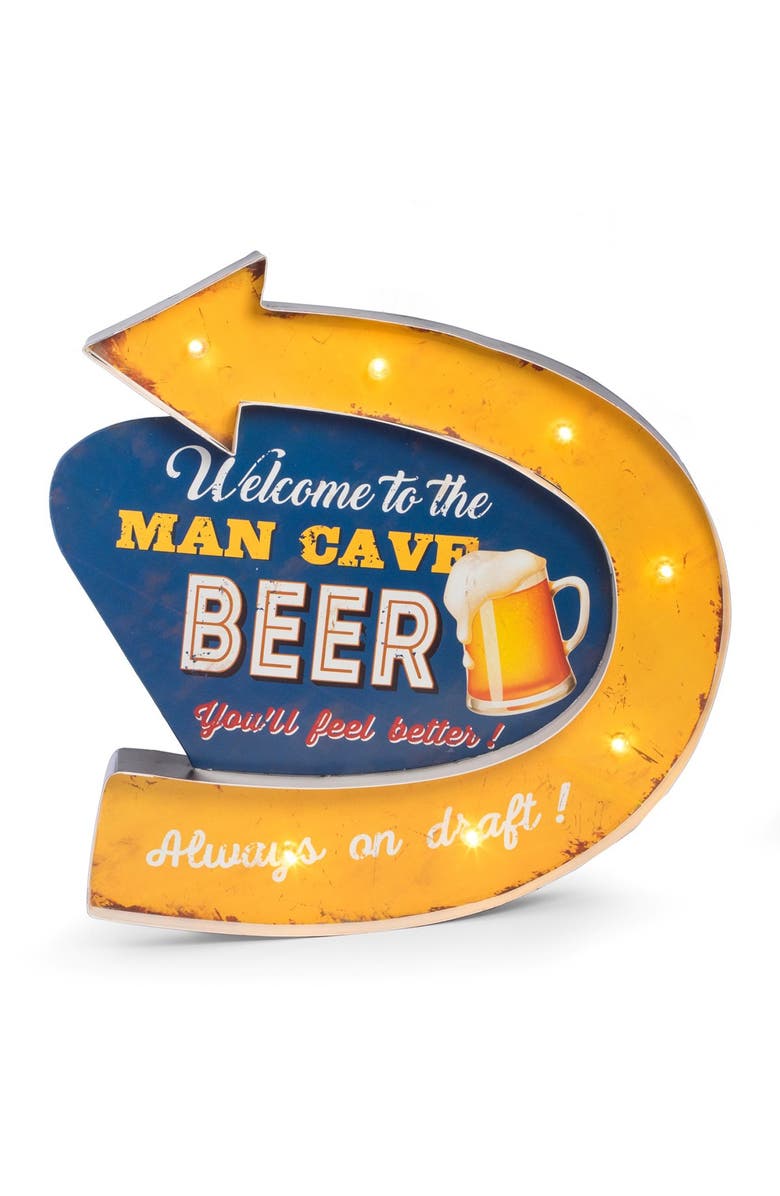 Bey-Berk Man Cave Metal Sign, Main, color, 