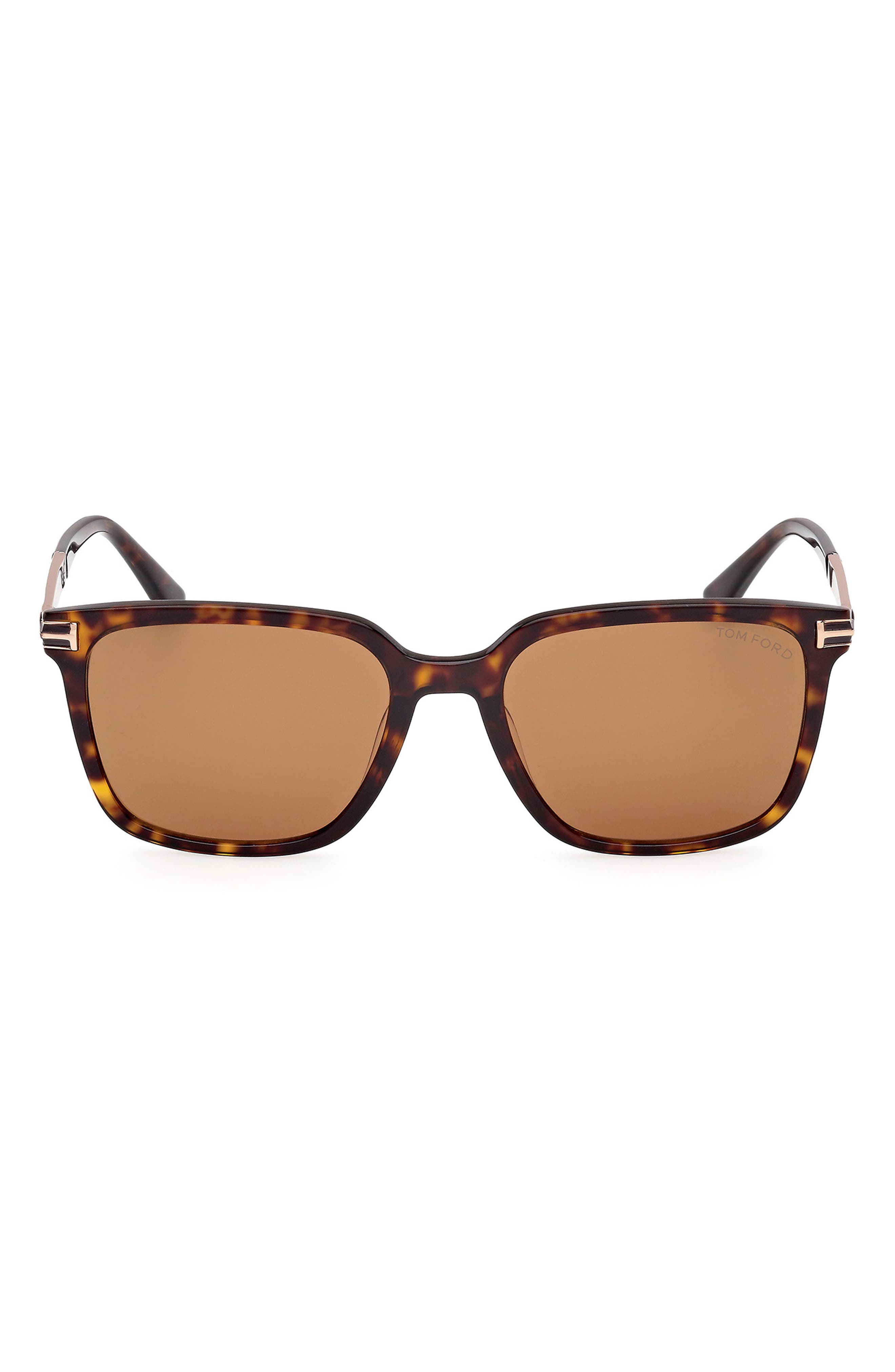 TOM FORD 56mm Square Sunglasses