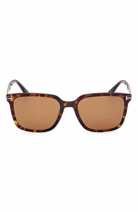 TOM FORD 56mm Square Sunglasses