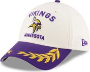 New Era Men's New Era Cream/Purple Minnesota Vikings 2025 NFL Draft 39THIRTY Flex Hat