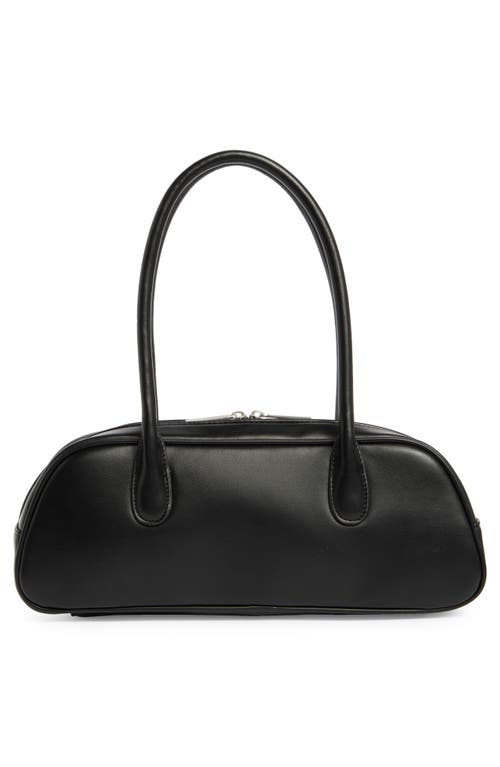 Bcbg Angled East/west Shoulder Bag In Black