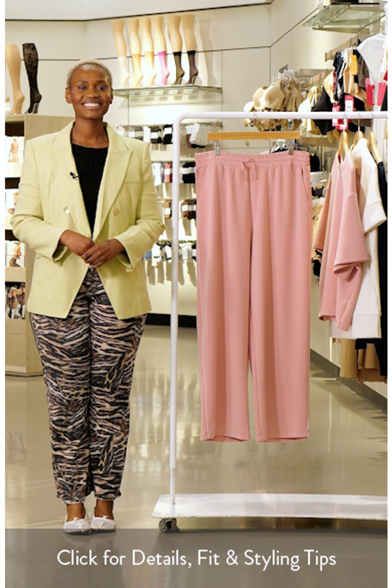 Tie Waist Sweatpants With Piping video