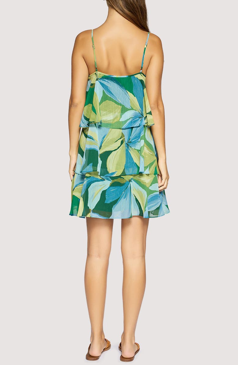 Lost + Wander <p>Neroli Wave Tiered Sleeveless Dress</p>, Alternate, color, Green-Multi