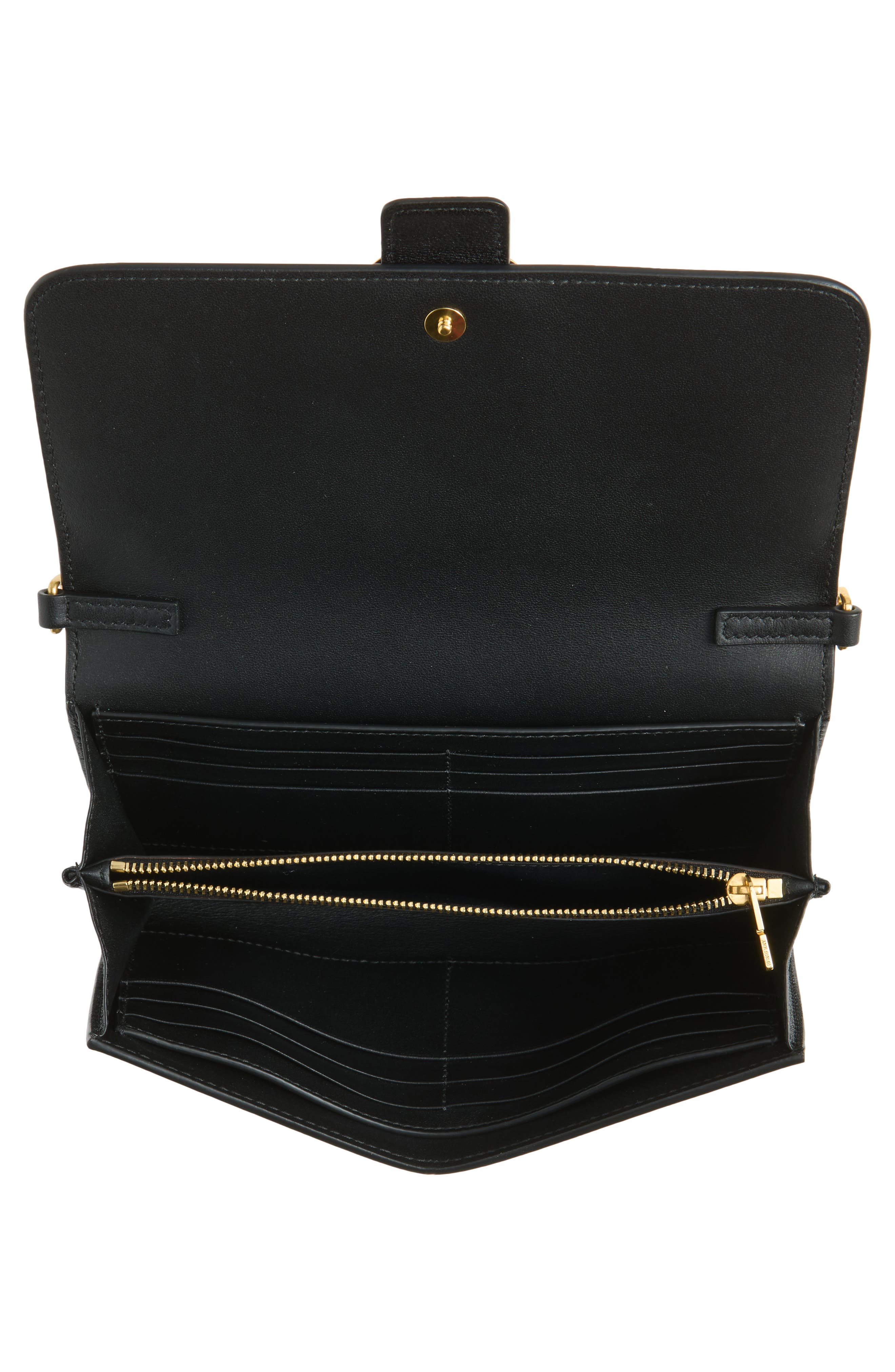 Rider Leather Wallet on a Chain, Alternate, color, BLACK