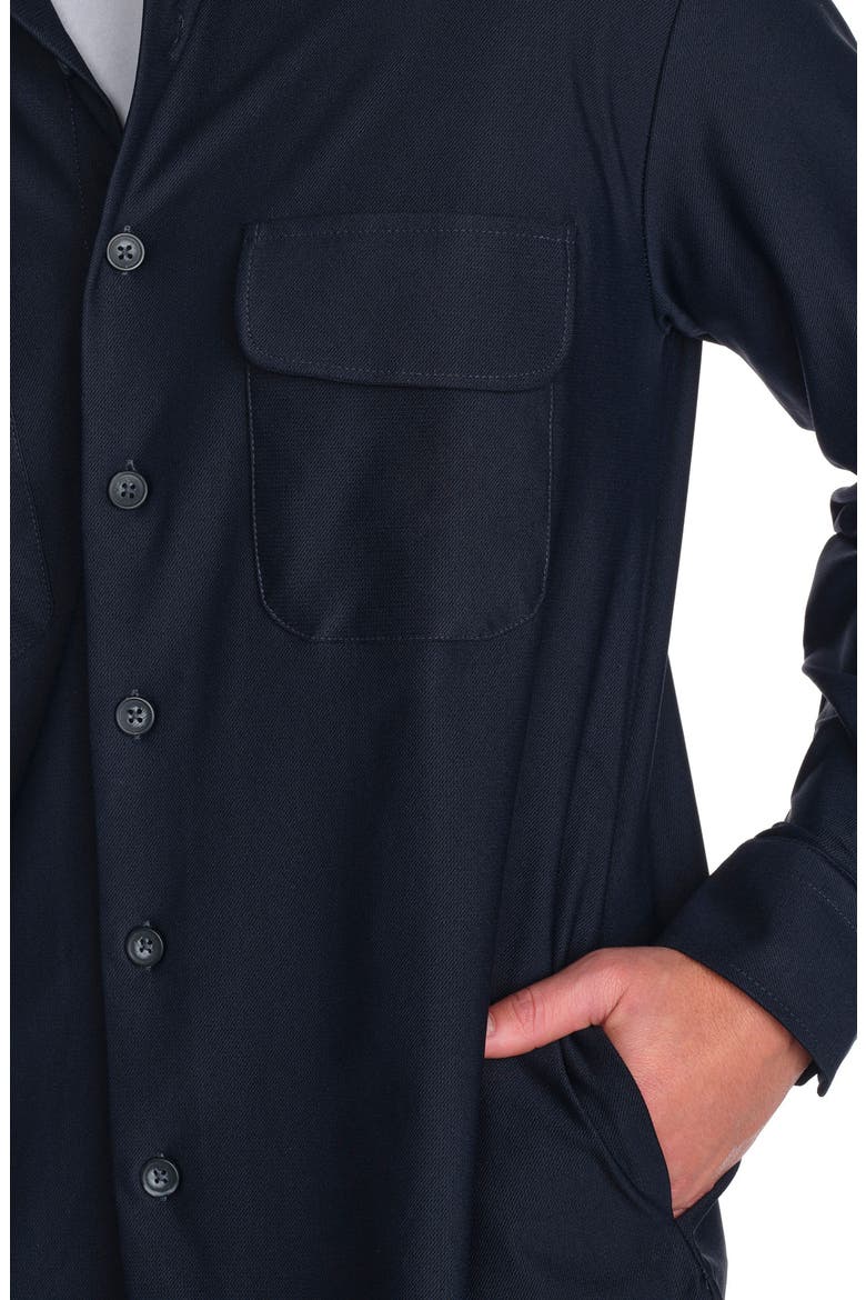 4-Way Stretch Performance Overshirt, Alternate, color, NAVY