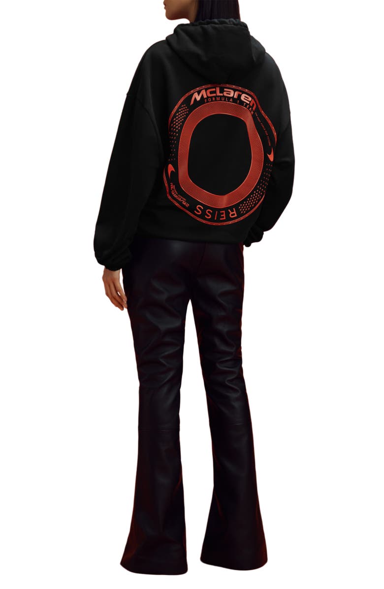 Reiss x McLaren Formula 1 Team Collection Jools Cotton Graphic Hoodie, Alternate, color, 