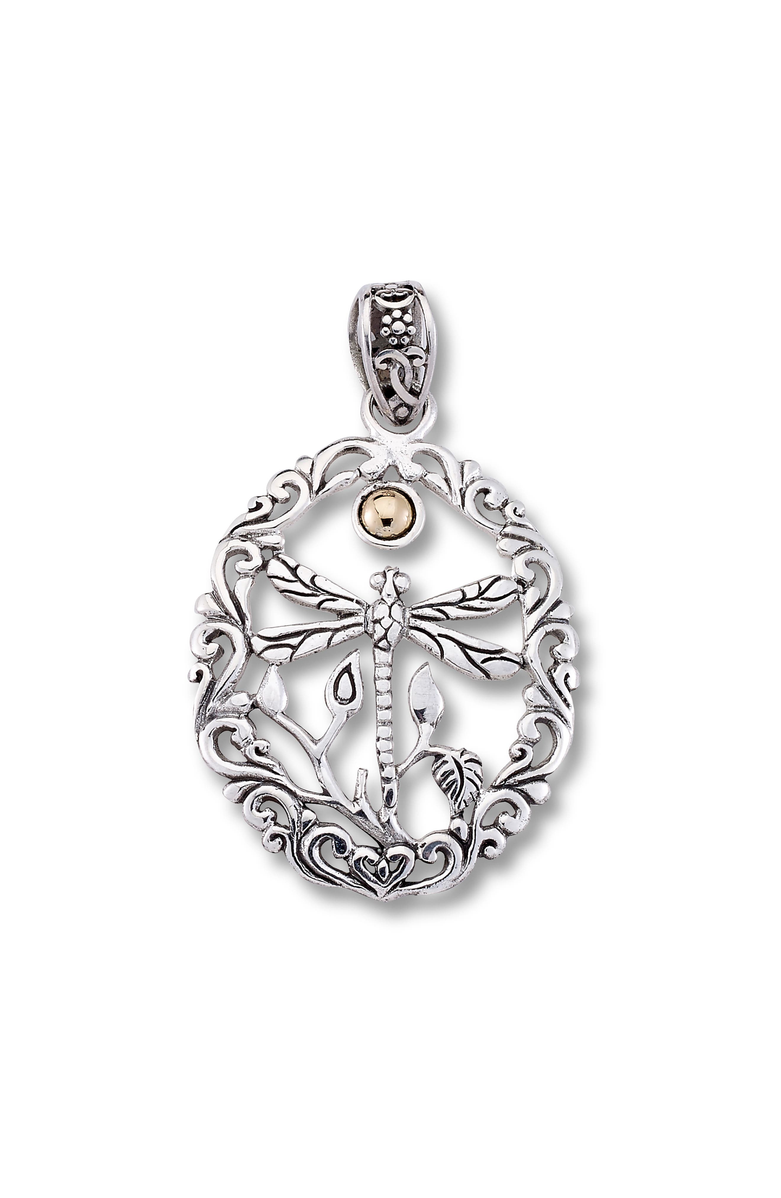 SAMUEL B. Filigree Dragonfly Pendant