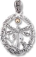 SAMUEL B. Filigree Dragonfly Pendant