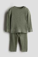 H&M 2-piece Wide-rib Cotton Set
