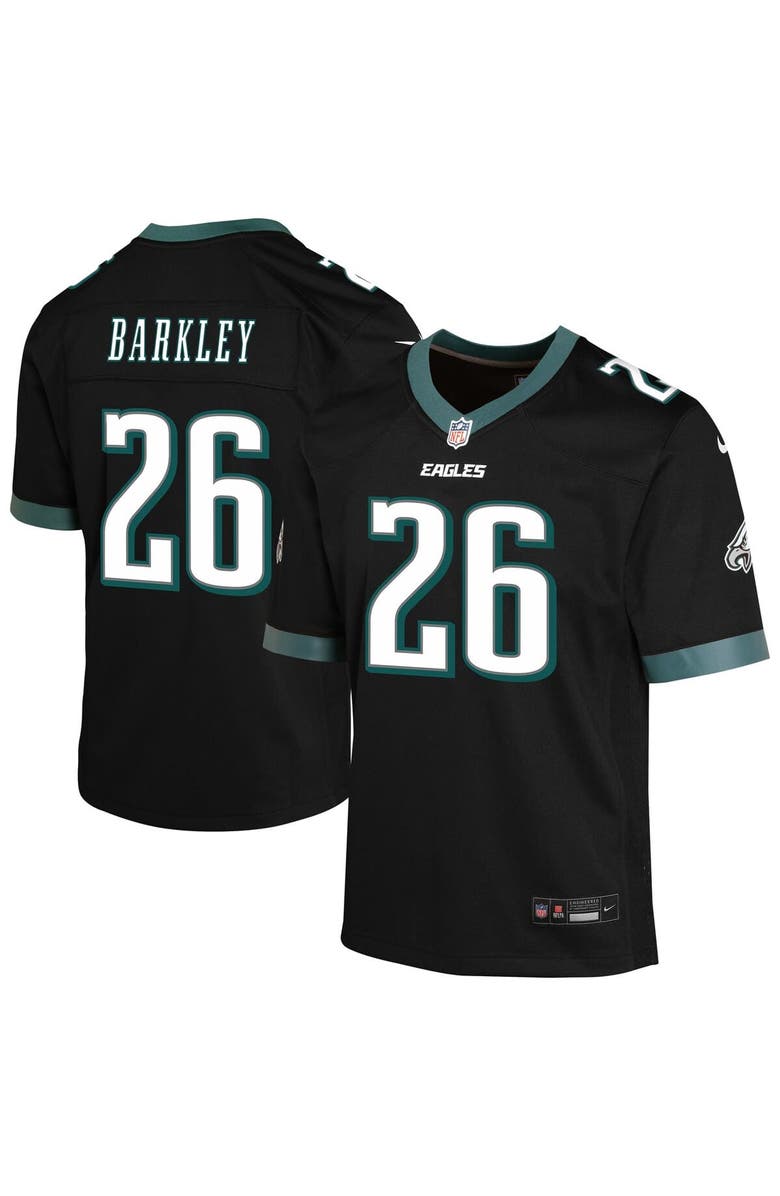 Nike Youth Nike Saquon Barkley Black Philadelphia Eagles Alternate Game Jersey, Alternate, color,