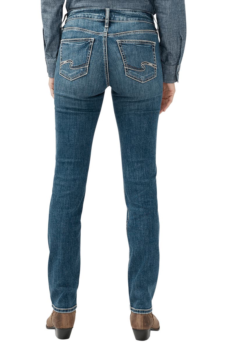 Silver Jeans Co. Suki Curvy Mid Rise Straight Leg Jeans, Alternate, color,