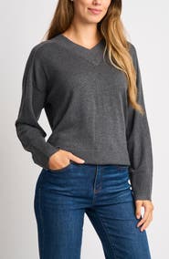 Halogen® V-Neck Sweater