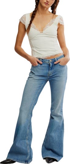 Love Bomb Flare Leg Jeans