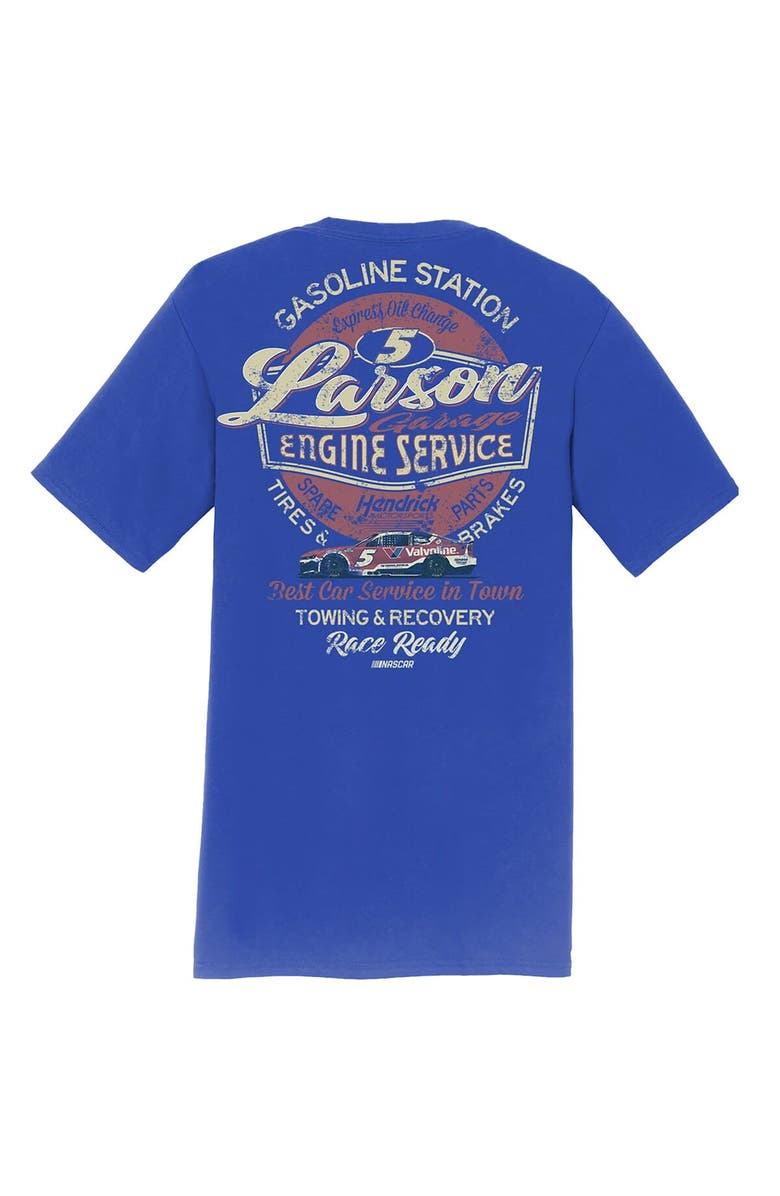 HENDRICK MOTORSPORTS TEAM COLLECTION Men's Hendrick Motorsports Team Collection Royal Kyle Larson Valvoline Car T-Shirt, Alternate, color, Royal