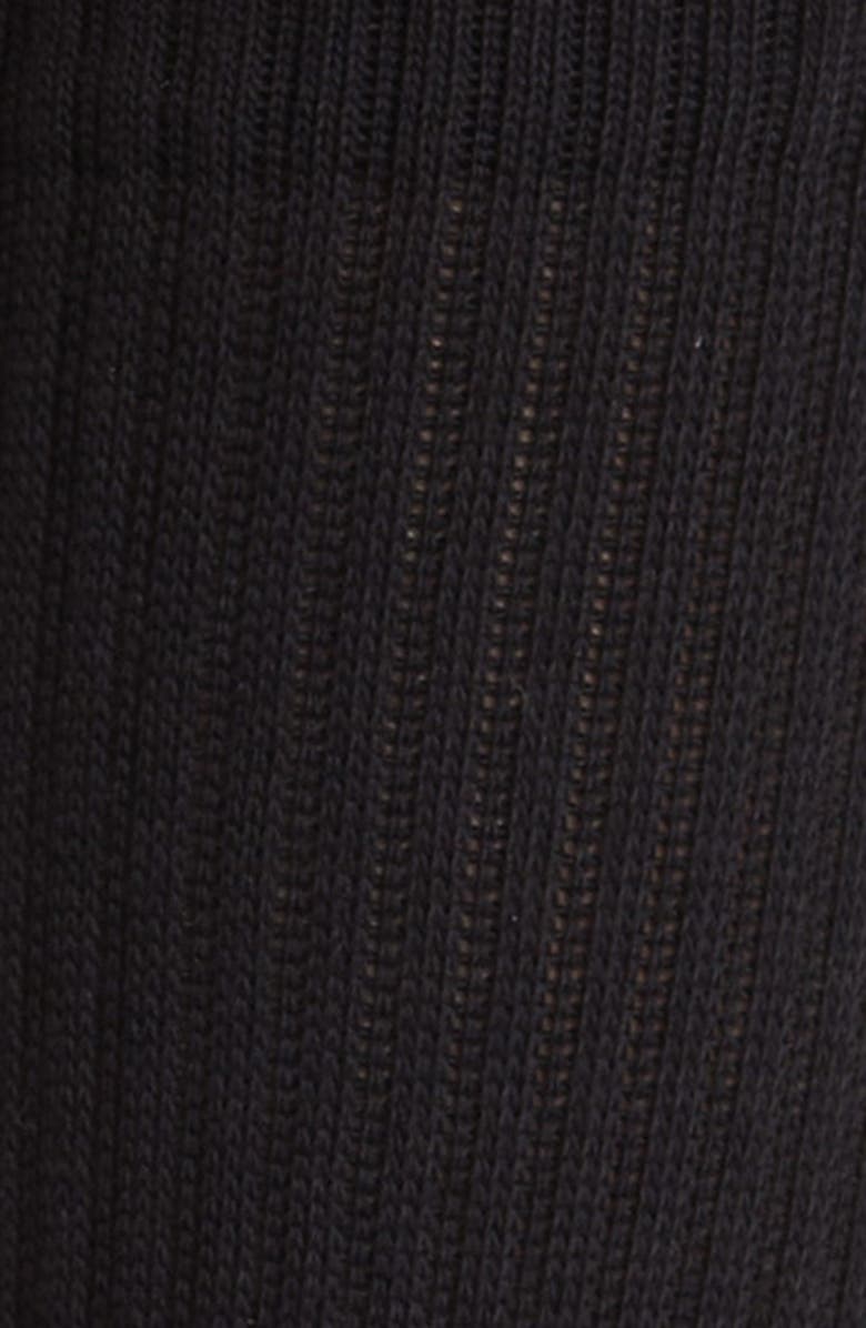 Bombas Solids Calf Socks, Alternate, color, Black