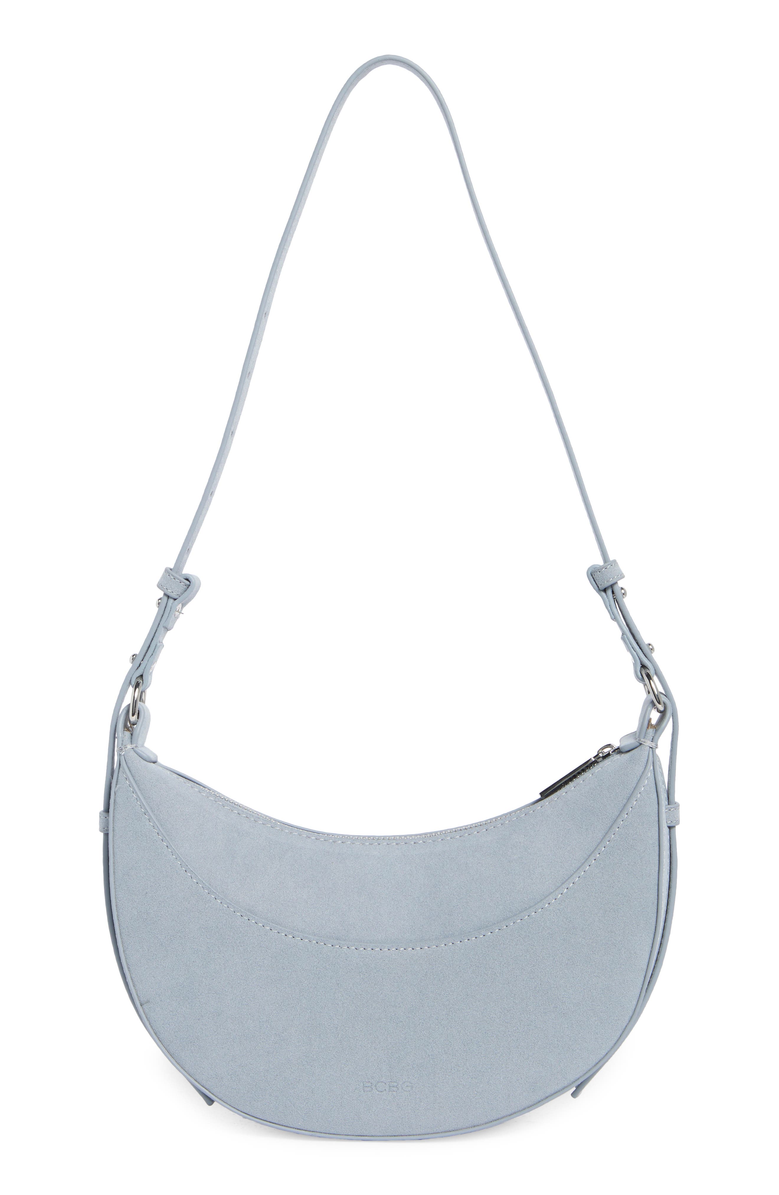 Convertible Crescent Shoulder Bag, Alternate, color, SKY BLUE
