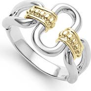 LAGOS Signature Caviar Oval Link Ring