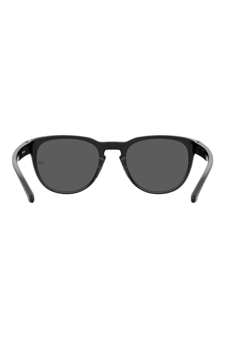 53mm Round Sunglasses, Alternate, color, BLACK
