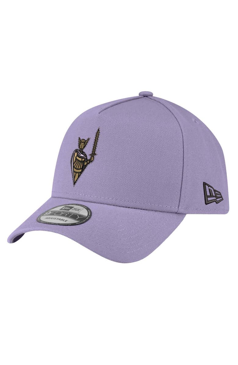 New Era Men's New Era Violet Golden State Valkyries Core Logo A-Frame 9FORTY Adjustable Hat, Main, color, Violet
