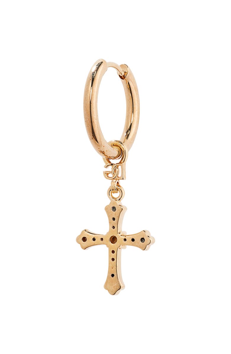 Dolce&Gabbana DNA Cross Hoop Earrings, Alternate, color,