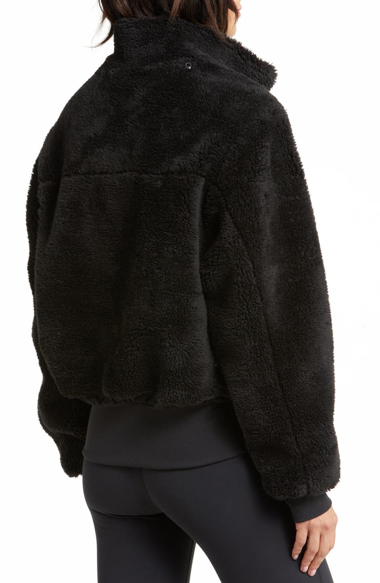 Alo Foxy Removable Hood Fleece Jacket, Alternate, color, 