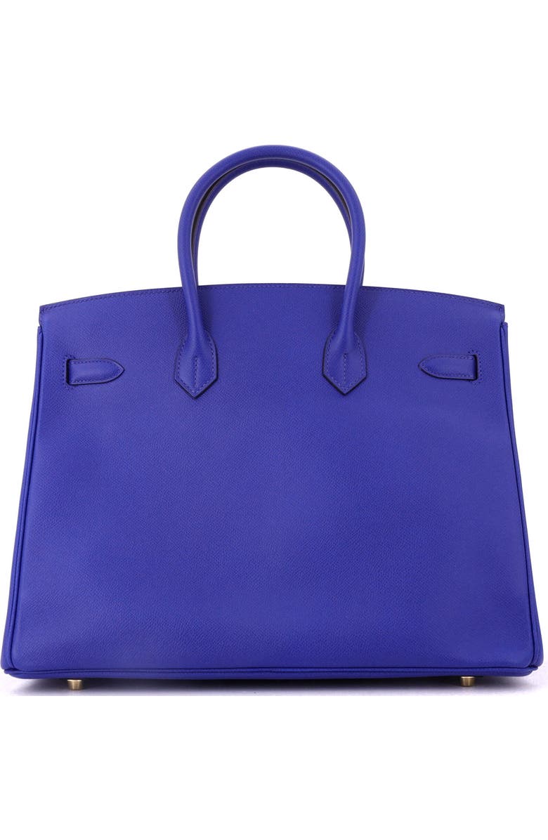 Pre-Owned Hermes Birkin Handbag Blue Epsom with Gold Hardware 35, Alternate, color, Bleu Electrique