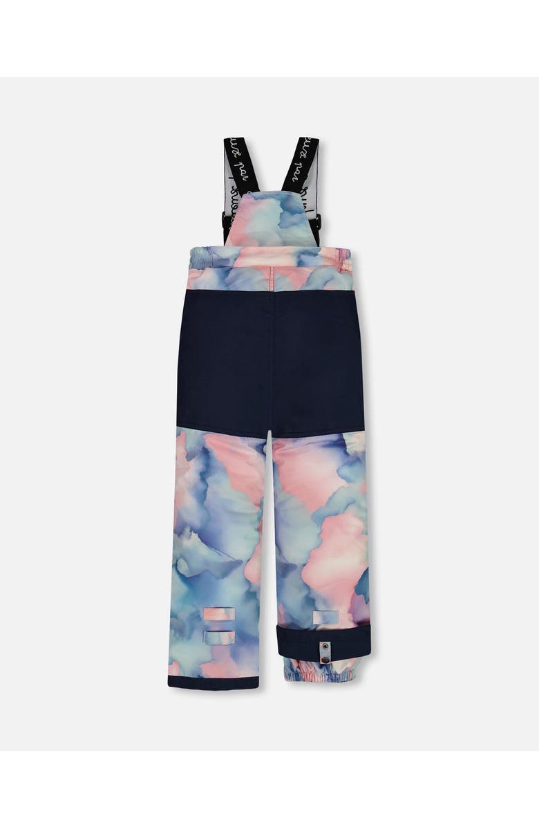Deux par Deux Girl's Two Piece Snowsuit Printed Pastel Watercolor, Alternate, color, 